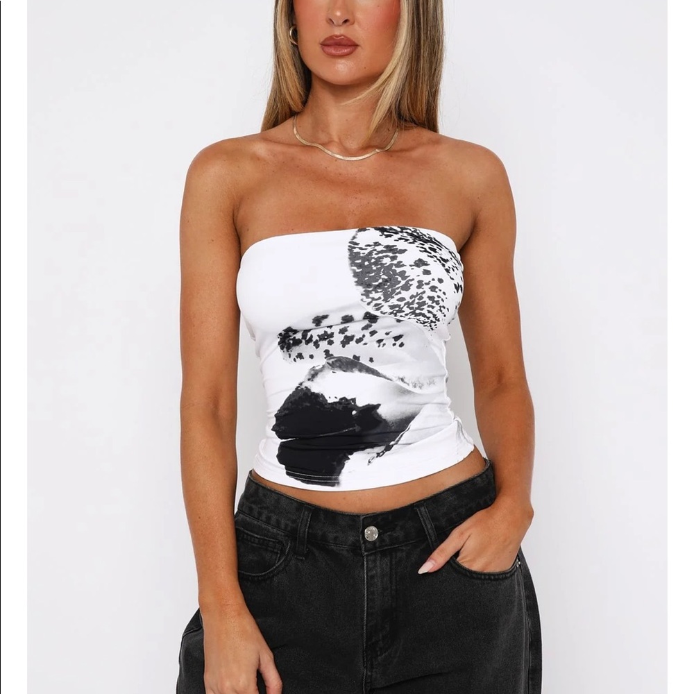 White Fox Tube Top- new w tags